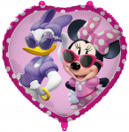 Fooliumist &otilde;hupall erikujuga Procos Disney Heart Minnie, roosa v./violetne v./mitmev&auml;rviline