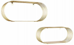 Seinariiulite komplekt Jessica 2370179, kuldne v., 18 cm x 43 cm x 10 cm