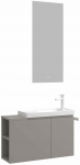 Vannitoa m&ouml;&ouml;bli komplekt Kalune Design Perla 80-571, hall pruun v., 22 cm x 80 cm x 45 cm