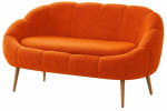 Diivan Hanah Home Lida, oranž v., 50 x 130 cm x 105 cm