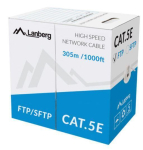 Kahjustatud pakendiga toode. Juhe Lanberg CAT 5e UTP LCU5-11CC-0305-S, Nėra, 305 m, hall v.