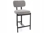 Baaritool Misaki H-2, matt, must v./hall v., 49 cm x 45 cm x 92 cm