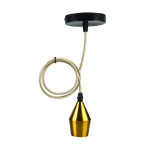 Valgusti rippuv Candellux Lighting 31-05519, E27, 1 x 60 W, kuldne v. / must v., 5 x 7.5 cm