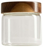 Kuivaine konteiner Homla Woodly 245165, 0.5 l, l&auml;bipaistev v./pruun v.