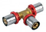 Adapter TDM Brass 1645, 90 &deg;, 18mm x 16mm x 18mm, messing