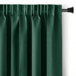 Pimendav kardin Restilo Pleat Blackout, tumeroheline v., 140 cm x 270 cm