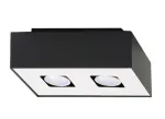 Valgusti lagi Sollux Mono 2 SL.0071, GU10, 2 x 40 W, valge v. / must v.