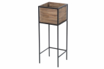 Lillepott 4Living, puit, 26.5 cm x 26.5 cm, pruun v.