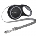 Automaatne jalutusrihm Purlov Automatic Leash XL16304, must v./hall v., 5 m x 11 mm