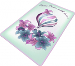 Vannitoa p&otilde;randamatt Foutastic Purple Balloon 359CHL4410, mitmev&auml;rviline, 100 cm x 80 cm