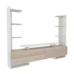 TV-laud Kalune Design Ava, valge v., 31.7 cm x 183.6 cm x 140 cm