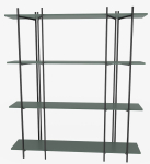 P&otilde;randariiul Kalune Design Moss 875ZNA4551, must v./roheline v., 180 cm x 160 cm x 29.6 cm