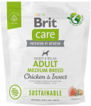 Kuiv koeratoit Brit Care Adult Medium Breed Chicken & Insect, kanaliha, 1 kg