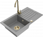 K&ouml;&ouml;givalamu Mexen Pablo 6510751010-71+670200-50+66911-50, graniit, 75 cm x 43 cm x 16.1 cm, kuldne/hall