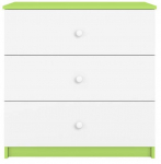 Laste kummut Kocot Kids Babydreams, valge v./roheline v., 41 cm x 80 cm x 80.5 cm
