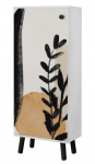 Kingakapp Kalune Design Vegas SB 967, valge v./must v., 38 cm x 50 cm x 135 cm