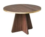 Kohvilaud Kalune Design Mushroom, kuld v./p&auml;hklipuu v., 60 cm x 60 cm x 40 cm