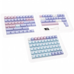 Klaviatuurikatete komplekt Ducky, sinine v./roosa v./violetne v.