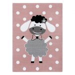 Vaip sise Hakano Tinies Dolly, valge v./roosa v., 220 cm x 160 cm