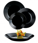 L&otilde;unaserviis Luminarc Harena, karastatud klaas, must v., 19 tk.