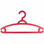 Riidepuu Jotta Afra, mantlitele, punane, 5 tk