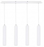 Valgusti rippuv AZzardo Tubo AZ1239, GU10, 4 x 50 W, valge v.
