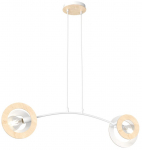 L&uuml;hter rippuv Emibig Skiva 1410/2, E14, 2 x 15 W, valge v.
