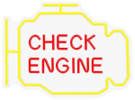 Dekoratsioon Neolia Check Engine LED-valgustusega, 30 cm, 40 cm, punane v./kollane v.