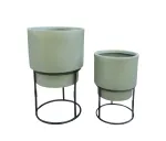 Lillepott Domoletti LT14766-1S, keraamiline/savi, &Oslash; 24 cm, roheline v.