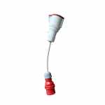 3-faasiline adapter elektriautodele, 0 m, 0 W