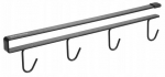 Tasside riputuskonks Tescoma, 31 cm x 2 cm x 4.5 cm, metall, must v.