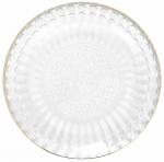 Taldrik magustoidu Homla Barrel, &Oslash; 15 cm, l&auml;bipaistev v./kuldne v.