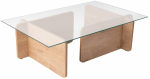 Kohvilaud Nordure Flavio, pruunikas v., 65 cm x 105 cm x 30 cm