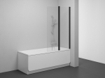 Du&scaron;isein Ravak CVS2 100 D, 100 cm x 150 cm, l&auml;bipaistev v./must v./l&auml;bipaistev