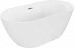 Vann, teisaldatav Mexen Laura, 150 cm x 75 cm x 58 cm, ovaalne, valge
