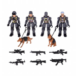 M&auml;nguasja s&otilde;jaline komplekt, koos tarvikutega The War Wolf Special Operations Forces ZA5887, 12 tk, mitmev&auml;rviline