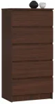 Kummut Akord Furniture Factory K60, wenge v., 121 cm x 40 cm x 60 cm