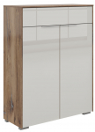 Kummut Nevada, dark flagstaff oak v./silk gray v., 110 cm x 81 cm x 37 cm