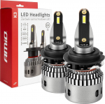 Autopirn AMiO K3, led, h&otilde;be v./must v., 12 V