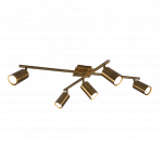 Valgusti lagi Trio Marley, GU10, 5 x 35 W, messing v.