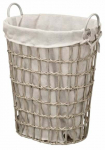 Pesukorv Kipit, 50 l, valge v./hall v., 49 cm x 35 cm