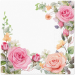 Pabersalvr&auml;tikud PAW Gentle Bloom, 33 cm x 33 cm, mitmev&auml;rviline, 20 tk