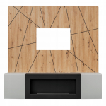 Elutoa m&ouml;&ouml;blikomplekt ASM Xari G2-K, sise, artisan oak/clay grey v.