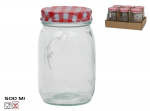 Purk Kitchen&GO Gingham, 75 mm, 0.5 l, l&auml;bipaistev v./valge v./punane v.