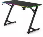 Arvutim&auml;ngulaud SENSE7 Volt RGB, 120 cm x 60 cm, 76.5 cm, must v.