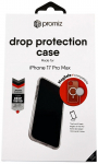 Kahjustatud pakendiga toode. Telefoni &uuml;mbris Promiz Drop Protection, iPhone 17 Pro Max, l&auml;bipaistev v.