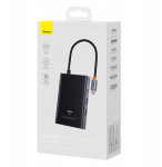 USB jaotur Baseus PioneerJoy USB-C 8w1, 24 cm