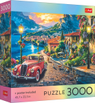Pusle Trefl Italian Lakeside Town 99309, 85 cm x 116 cm, 3000 tk, mitmev&auml;rviline