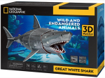 3D-pusle Cubicfun White Shark, 38 cm x 13 cm, 72 tk