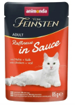 Kassi m&auml;rgtoit Animonda Vom Feinsten Raffinesse In Souce, kanaliha/vasikaliha, 0.085 kg
